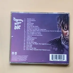 果汁 Juice Wrld Legends Never Die CD 嘻哈說唱 店長推介專輯