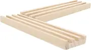 Wooden Domino Trays 2pcs Sturdy Holders for Dominoes Card Game Holder Mexican Train Dominoes Trays Enhance Your Gameplay