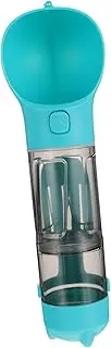 HOUDERCO Dog Cat Water Fountain Supply Portable Dog Bowl Drink Container Water Bowl for Pets Dripless Dispenser Mat Water Bowl for Dogs Feeding Feeder Puppy Basin Animal Kit Spill Blue Abs