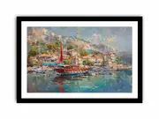 Yachts Framed print Art Poster