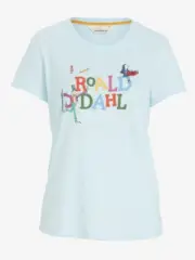NEW PETER ALEXANDER ROALD DAHL BLUE TEE PJ TOP WOMENS XS RRP$59.95