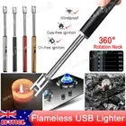AU Electric Flameless USB Lighter BBQ Windproof Kitchen Candle Rechargeable Tool