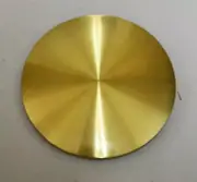 5-1/2" Diameter Brass Faced Pendulum Bob For Wall Clocks