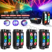 8X25W Spider Moving Head Beam Light RGBW Strobe Stage Lighting Party Disco Light