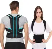 Posture Corrector for Women and Men, Upgraded Full Back Brace Support, Adjust...