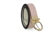 Ladies Nautica Designer Leather Reversible Belt Blush/White - XL