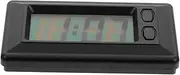 Mobestech Car Electronic Clock Magnetic Clock Automotive Stick on Watch Clocks for Bedrooms Small Alarm Clock Tabletop Clock Digital Clocks Micro LED Clock for Car Retro Clock Black Plastic