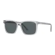 NEW PRADA SQUARE SPR 18W U430A9 SUNGLASSES PR 18WS U430A9 GREY BLUE PRADA PR18WS