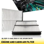 Engine & Cabin Carbon Air Filter Fit Mazda 3 2014-2018 L4 2.0L KD45-61-J6X (for: Mazda)