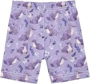 [Caihoyu] Shorts for Toddler Girls Basic Cotton Ruffle Shorts Rash Guard for Beach