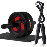 2 In 1 Ab Roller Jump Rope No Noise Abdominal Wheel For Arm Waist Leg Exercise Gym Fitness Equipment Abdominal Machines