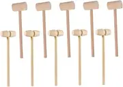 NAMOARLY 20Pcs Wooden Hammer Set for Archaeological Crab Mallet for Shellfish Cracking Enhances Hand Eye Coordination and Motivation Safe