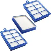 [hygieia] 3X Washable HEPA Filters for Electrolux, Volta, Wertheim, Phillips, AEG & Tornado Vacuum Cleaners, 3 Pack Filter Kit for Electrolux, Philips and More