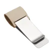 Pen Loop for Notebook, Stainless Steel Clip Pen Holder, Matte Brown