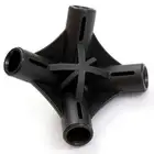 Connect Your Outdoor Shower Tent with Ease 2pcs Four Way Plastic Connectors