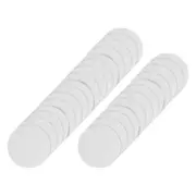 28pc Ladelle Hugo Vinyl Round Drink/Beverage Table Coasters/Mats 10cm White