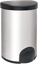 White Magic Smart Bin 50L – Touch-Free Toe Tap Operation, Soft Close Lid, Long Battery Life (10,000 Cycles), Fingerprint-Resistant Stainless Steel, Spacious Capacity for Home Waste