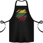 Torn Lithuania Flag Lithuania Day Football Cotton Apron 100% Organic