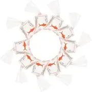 [Operitacx] 10pcs Jewelry Making Pendants Resin Goldfish Keychain Bag Charms Jewelry Parts