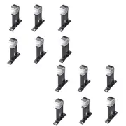 12Pcs Curtain Rod Bracket Set Single Hole Small Curtain Rod Hooks for Wall7425