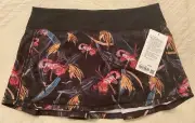 Lululemon Multicolor Pace Rival Mid Rise Skirt Veiled Floral Size 8 NWT