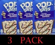 3x Kellogg's Pop Tarts FROSTED HOT FUDGE SUNDAE Toaster Pastries 13.5 oz 3 PACK