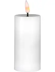 [Maxwell & Williams] Let's Get Lit LED Flameless Wax Pillar Candle 5.5x10cm Gift Boxed in Natural