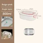 Big Capacity Thermal Lunch Box Food Storage Containers Adult Student
