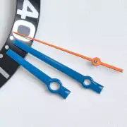 Orange Second Blue Painted No Lume Watch Hands for 3230 3235 Mechanical Movement
