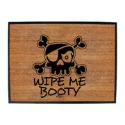 Wipe Me Booty - Funny Novelty Doormat Man Cave Floor mat