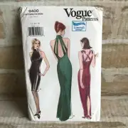 Vogue Sewing Pattern 9400 Size: 12-14-16 Dress/Gown, 3 styles fishtail UNCUT
