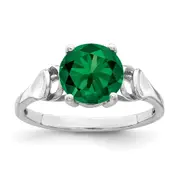 14k White Gold 8mm Mount St. Helens ring