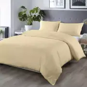 Royal Comfort 1000 Thread Count Blended Bamboo Quilt Cover Set Double Ivory
