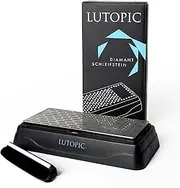 [LUTOPIC] Diamond Whetstone Set 400/1000 with Angle Aid [Quick Knife Grinding] - Professional Knife Sharpener, Knife Sharpener, Whetstone, Sharpening Stone | Now Sharpening Knife