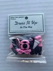 Dress It Up Buttons At The Hop 50 s Diner Buttons Jesse James Crafts Scrapbook