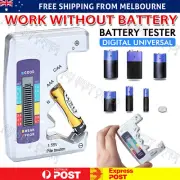 Digital Battery Tester Universal Checker C D N AA AAA 9V 1.5V Button Cell AU