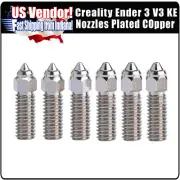 Creality Ender 3 V3 KE Plated copper Nozzle, 1pc or 3 pcs