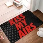 Kiss My Airs Bath Mat Sneaker Head Red Doormat Kitchen Carpet Door Rug Home