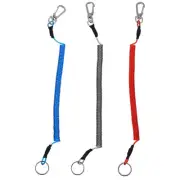 3 Pcs Circle Hooks Fishing Carabiner Miss Rope Lanyards Man