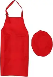 CORHAD Art Painting Apron Hat Kit for Boys and Girls 7-13 Years Boys and Girls Cooking Aprons Pockets