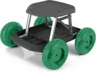 Pure Garden 82-VY021 Cart Rolling Stool with Wheels Seat, and Tool Tray for W...