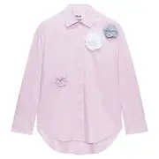 [MSGM] Shirt With Flowers Embellishment