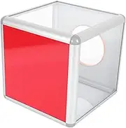 FUNNETOYU 1Pc Transparent Fundraising Storage Box Draw Box with Lock for Office Suggestions Donations Raffles Simple Design and Lightweight