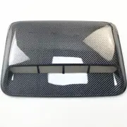 Car Decorative Air Flow Intake Hood Scoop Vent Bonnet Cover Carbon Fiber Look