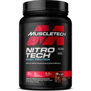 MuscleTech Nitro Tech Whey Protein 690g 1.5 Lbs Triple Chocolate