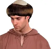 Bald Balding Wig-medieval Tonsure Monk Friar Tuck Priest Monastery-funny Costume