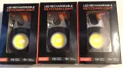Mini Flashlight Multi Function Small LED Flashlight Orange 6 Light Modes - 3 pak