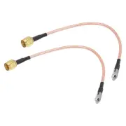 RG316 Coaxial Cables SMA Male to TS9 Female 0.5FT Orange 2Pcs