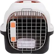 Plastic Pet Kennel, Skylight Pet Transport Box Dog Travel Carrier with Handle for Small (1)