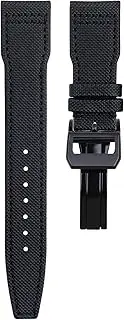 [KAVJU] For IWC SPITFIRE MARK 18 Portugieser Portofino Pilot IW3777 Wristband Nylon Canvas Leather Watchbands 20mm 21mm 22mm